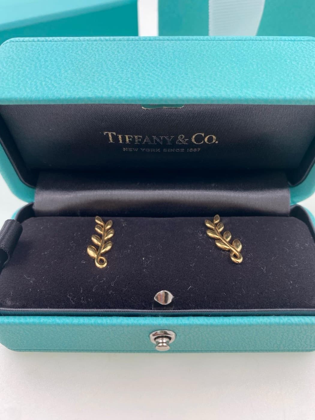 Tiffany & Co. Paloma Picasso Olive Leaf Ohrstecker